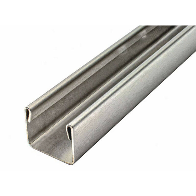 Profilé mural en acier inoxydable u 2440x15x9 mm - Profilé de sol - Profilé de carrelage - Glaszentrum Hagen