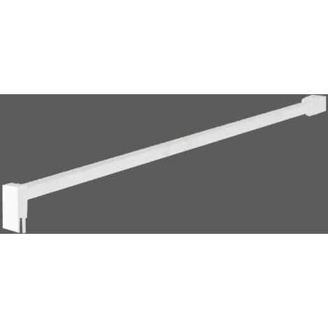 Glaszentrum Hagen - [Type-WH] Cabine de douche à l'italienne 160x200 cm finition satinée - douche avec profilé en aluminium blanc