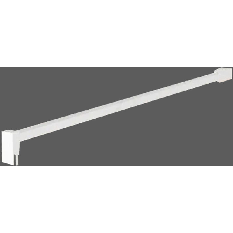 Glaszentrum Hagen - Type-WH] Cabine de douche à l'italienne 30x200 cm - douche avec profilé en aluminium blanc