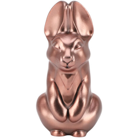 Glatte Hasenstatue aus Kunstharz – Elegante Dekofigur für Büro oder Bibliothek – Gold, Modell ZZ0769