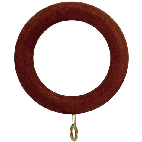 Glatter Holzring mit Schnalle 29x45 mm. Nussbaum