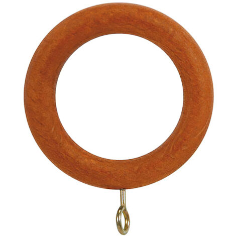 Glatter Holzring mit Schnalle, 40 x 60 mm, Teakholz