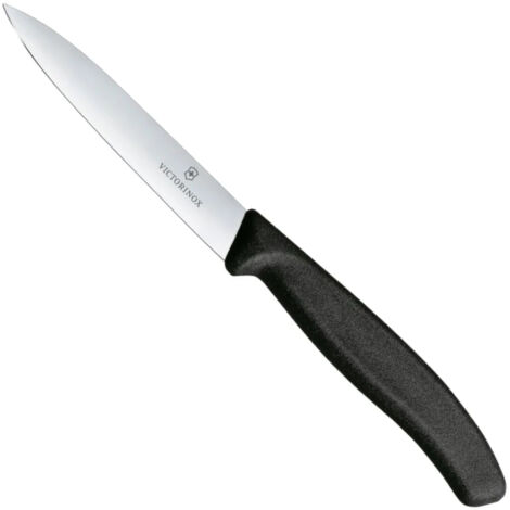 Glattes Gemüsemesser, Länge 100/212 mm - schwarz
