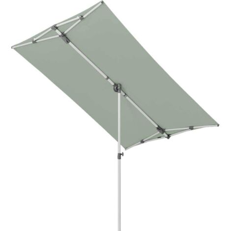 GLATZ OMBRELLONE FLEX ROOF 210X150 PALO CENTRALE FROST GREEN ARREDO GIARDINO