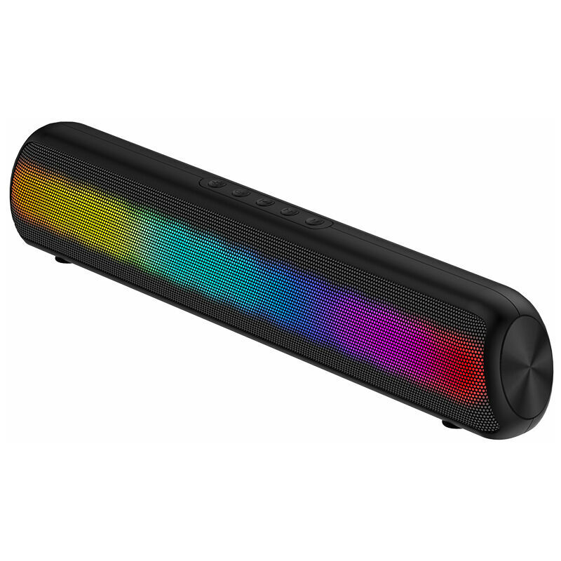 Gleaser light bluetooth audio subwoofer bluetooth audio wireless led light black color