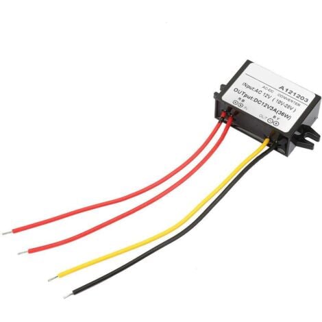 FITAGS Gleichrichter 12V AC Auf 12V DC, 12V Gleichrichter, Ac Dc Wandler 12V Step Down Power Supply, Wechselstrom 10-28V zu DC 12V Abwärtswandler AC-DC Stromversorgungsmodul, 3A