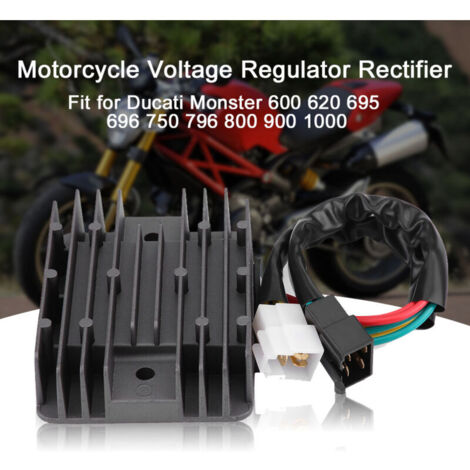 Gleichrichter, Motorrad-Spannungsregler, Gleichrichter, Spannungsregler, Touring-Modelle, Ersatz für Ducati Monster 600 620 695 696 750 796 800 900 1000