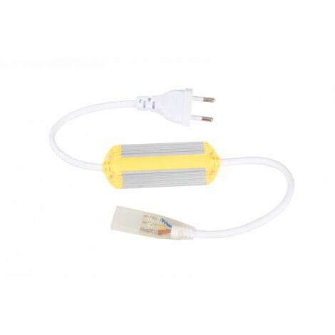 Gleichrichterkabel LED-Streifen CCT 220V AC 220 LED/m IP67 Breite 15mm Schnitt alle 100cm Grau