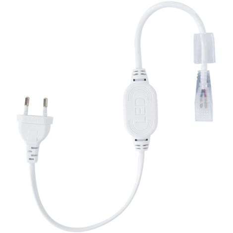 Gleichrichterstromkabel für LED-Streifen 220V AC 120 LED/m IP65 Einfarbig Schnitt alle 50cm Weiß