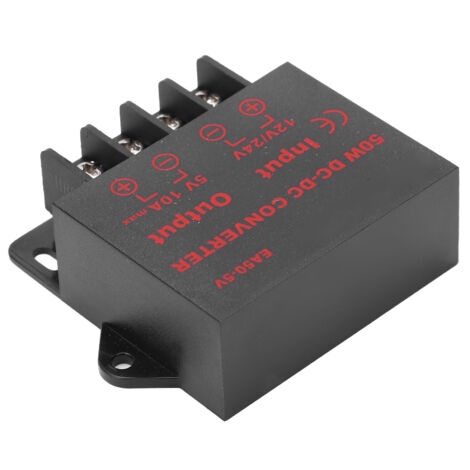 Gleichstrom-Spannungswandler 24 V/12 V auf 5 V 10 A für Motoren, Aufnahmegeräte und elektronische Geräte
