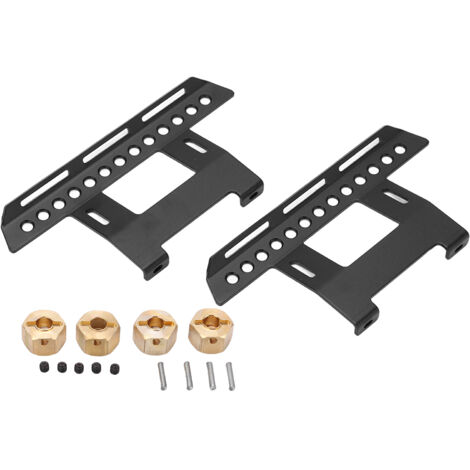 Gleitende Metallpedale mit Handbedienung für Axial SCX10II 90046 90047 90075, schwarzes RC-Truck-Zubehör