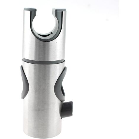 Gleithalterung für Duschkopf, Zubehör für Duschstangen im Badezimmer, aufsteckbare Montagebasis für erhöhten Duschkopf, Knopftyp, universell, geeignet für Rohre mit 24 mm Durchmesser.