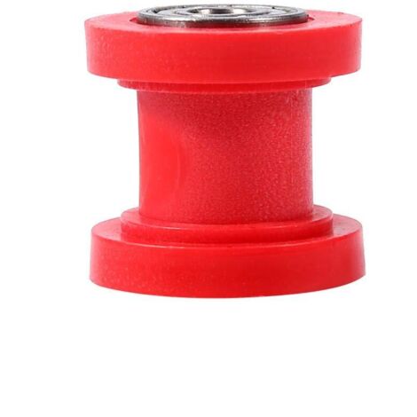 Gleitrollen-Kettenspanner, 10-mm-Führungsschiene für Minibikes/Quads/Crossbikes, rot