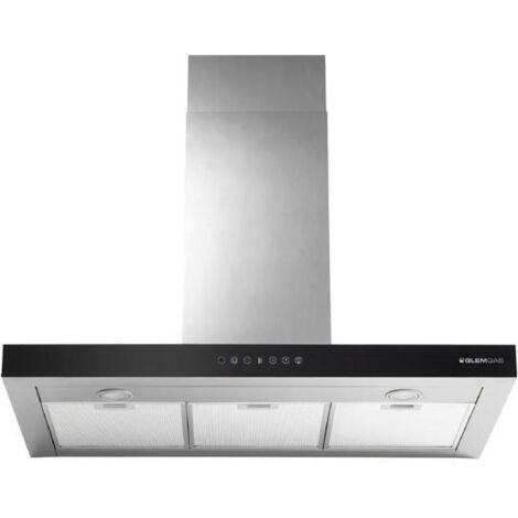 GLEM Cappa GHB990IXA a Parete da 90 cm Aspirante Colore Acciaio Inossidabile