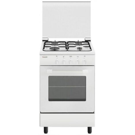 Glem Gas AE55MX3. Tipo di prodotto: Cucina, Colore del prodotto: Bianco, Tipo di controllo: Manopola. Tipo di piano cottura: Gas, Numero totale di fuochi: 4 Fornello(i), Numero di fuochi: 4 Fornell...