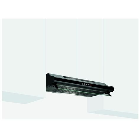 Glem Gas GHC631BK Cappa Aspirante 235mⁿ/h Sottopensile 60cm Nero C