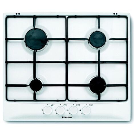 Glem Gas GT64WH piano cottura Bianco Da incasso 60 cm 4 Fornelli