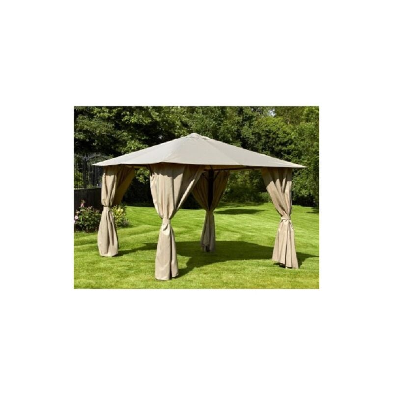 Glendale Leisure - Venice Heavy Duty Square Gazebo - L260 x W260 x H260 cm - Beige