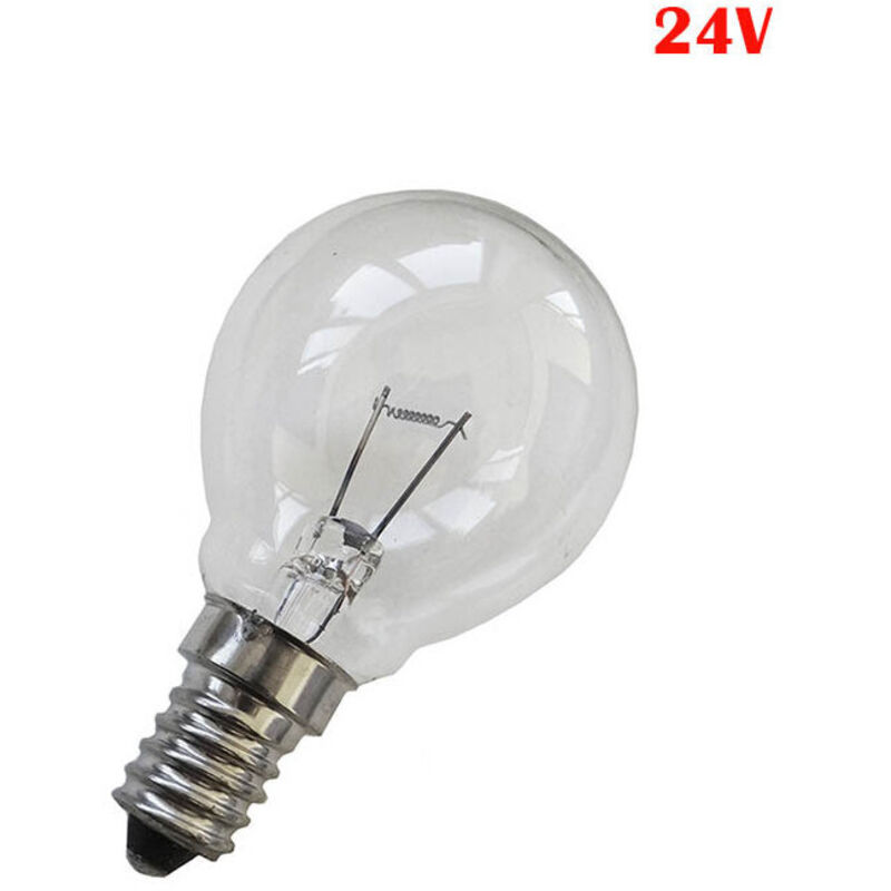 Klare kugelförmige Glühlampe 40 W E14 24 V