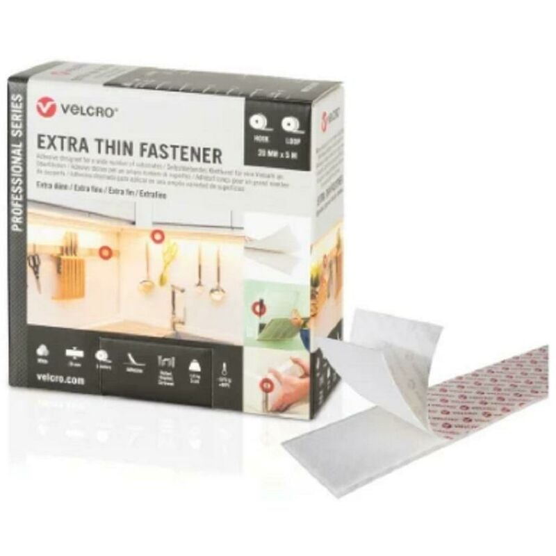 Extra Thin Fastener nastro adesivo bianco