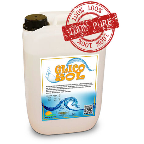 Glicole propilenico puro da 5 Kg per pannelli solari e impianti alimentari - prodotto da diluire