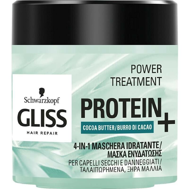 Image of Gliss maschera protein + 4 in 1 per capelli secchi e sfibrati da 400 ml