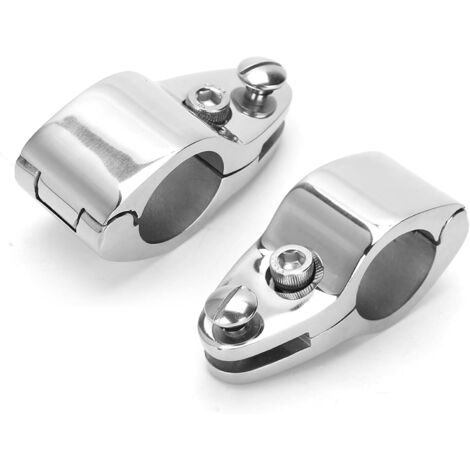 Glissière de mentonnière de toit en acier inoxydable en deux parties, 32 mm