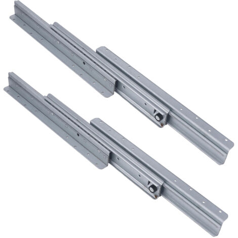Glissière dissimulée pour armoire de 32 pouces, bas d'escalier de 800 à 1850mm, Rail coulissant épais et robuste à 3 sections