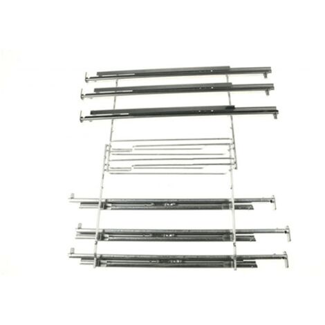 Glissière extension triple d'origine (17006335, 17001178) Four, cuisinière JUNKER, VIVA, BOSCH, BLAUPUNKT, SIEMENS, CONSTRUCTA