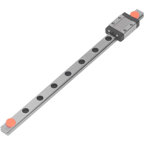 Glissière standard MGN9C et rail de guidage linéaire miniature de 200 mm pour pièces CNC, adapté aux équipements miniaturisés.