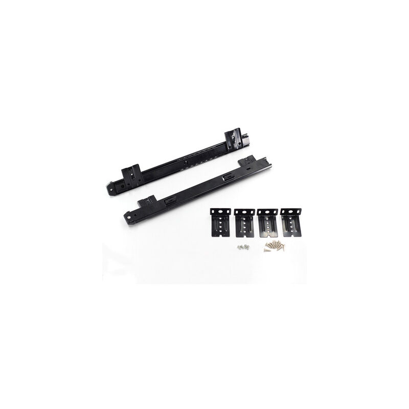 Glissières à roulement à billes pour plate-forme/étagère ou tiroir pour clavier à placer sous le bureau, kit de glissières pour clavier à réglage de