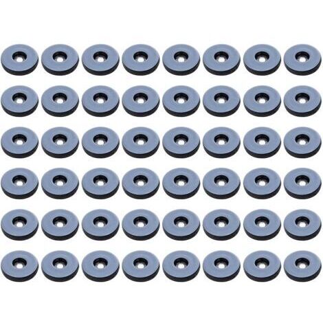 Glissières de meubles de 19 mm, ensemble de 48 glissières de meubles rondes en PTFE, patins coulissants résistants aux chocs pour meubles, (rond)