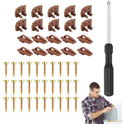 Glissières et guides de tiroir - Pièce de rechange facile à installer - Kit de réparation de glissières de tiroir - Pour table de chevet, cuisine, chambre, dortoir, hôtel, commode, table de chevet