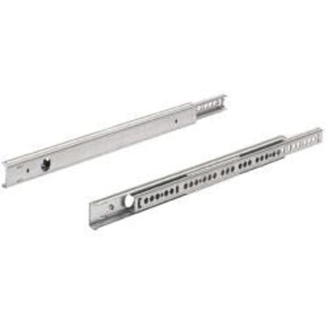 Glissières De Tiroirs L.600mm 45mm 1 Paire Roulement à Billes Coulisse à Sortie Totale Coulisse Pour Charges Lourdes Coulisse Télescopique | Leroy Merlin
