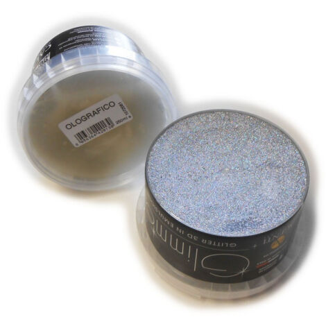Glitter da 250ml in gel per pittura, colori olografico