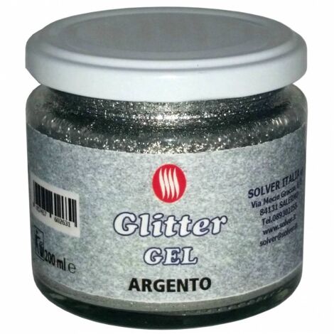 GLITTER GEL ML.200 COLORE ARGENTO