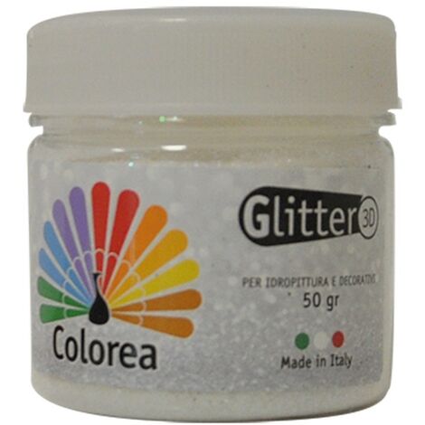 Glitter per pittura murale e idropittura in polvere e in Gel - Oro, argento  e multicolor