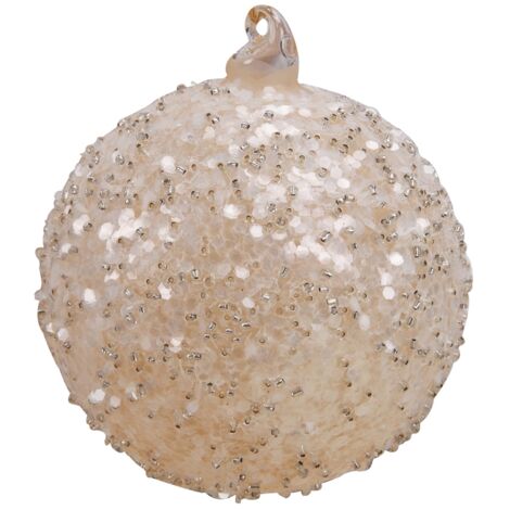 Glitzernde Weihnachtskugel, Glaskugel-Dekoration für Hochzeiten und Partys