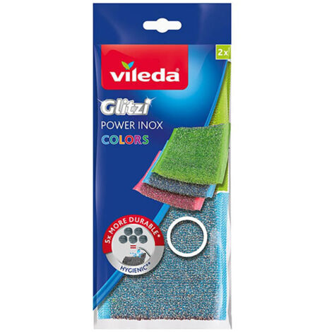 Glitzi Couleurs 2 écureur En Acier Inoxydable - Vileda