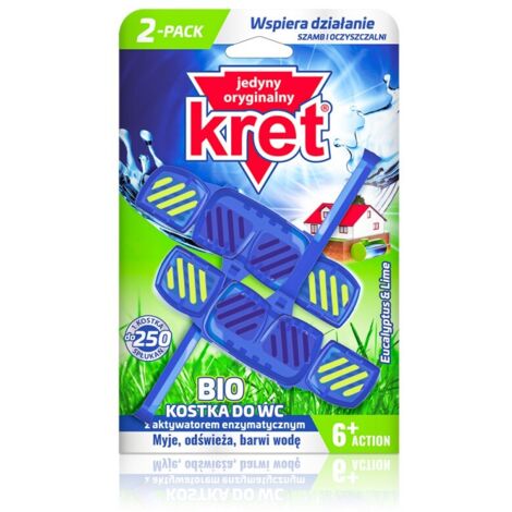 GLOBAL COSMED GROUP - Kret BIO Toilettenwürfel 2x40g - Limette und Eukalyptus