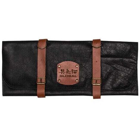 Global GL-45475 Deluxe Leather Case for 5 Knives