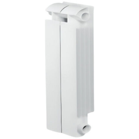 Global – Radiateur eau chaude aluminium 2 éléments blanc 264W – Dimensions 682x160x80mm – Installation chauffage central jusqu'à 110°C