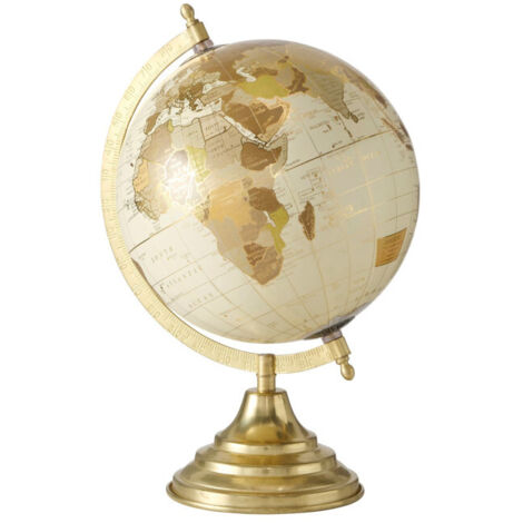 BOLTZE GRUPPE Globe décoratif doré, 32 cm
