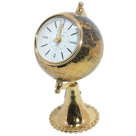 Globe Design Table Clock - L27 x W15 x H19 cm