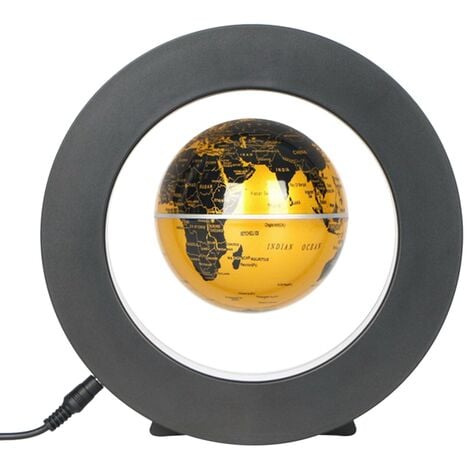 Globe Lumineux Flottant Magnétique à LED, Lampe Anti-Gravité, Carte du  Monde, Boule de Nouveauté, Décoration
