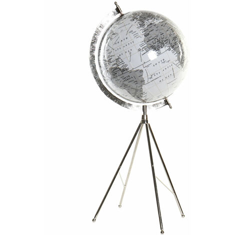 Globe Plastikmetall Terre 27x25x61 Plage weiße Plastikmetallmaterial Materialfamilienfarben Innendekoration Details