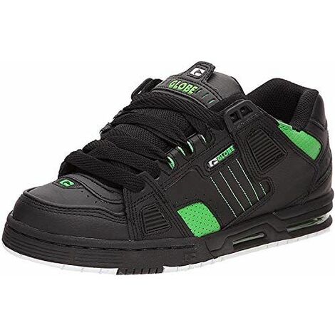 Globe Sabre Chaussures de Skateboard - Black/Moto Green - US 11
