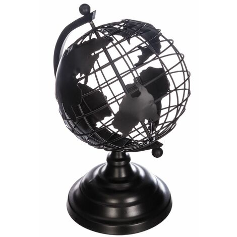 Atmosphera - Objet déco Globe en Métal H 28 cm