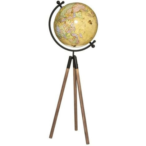 Globe terrestre géant sur trépied Wild H75 cm - Beige