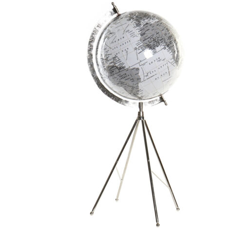 Globe Terrestre Métal Plastique 27X25X61 Pied